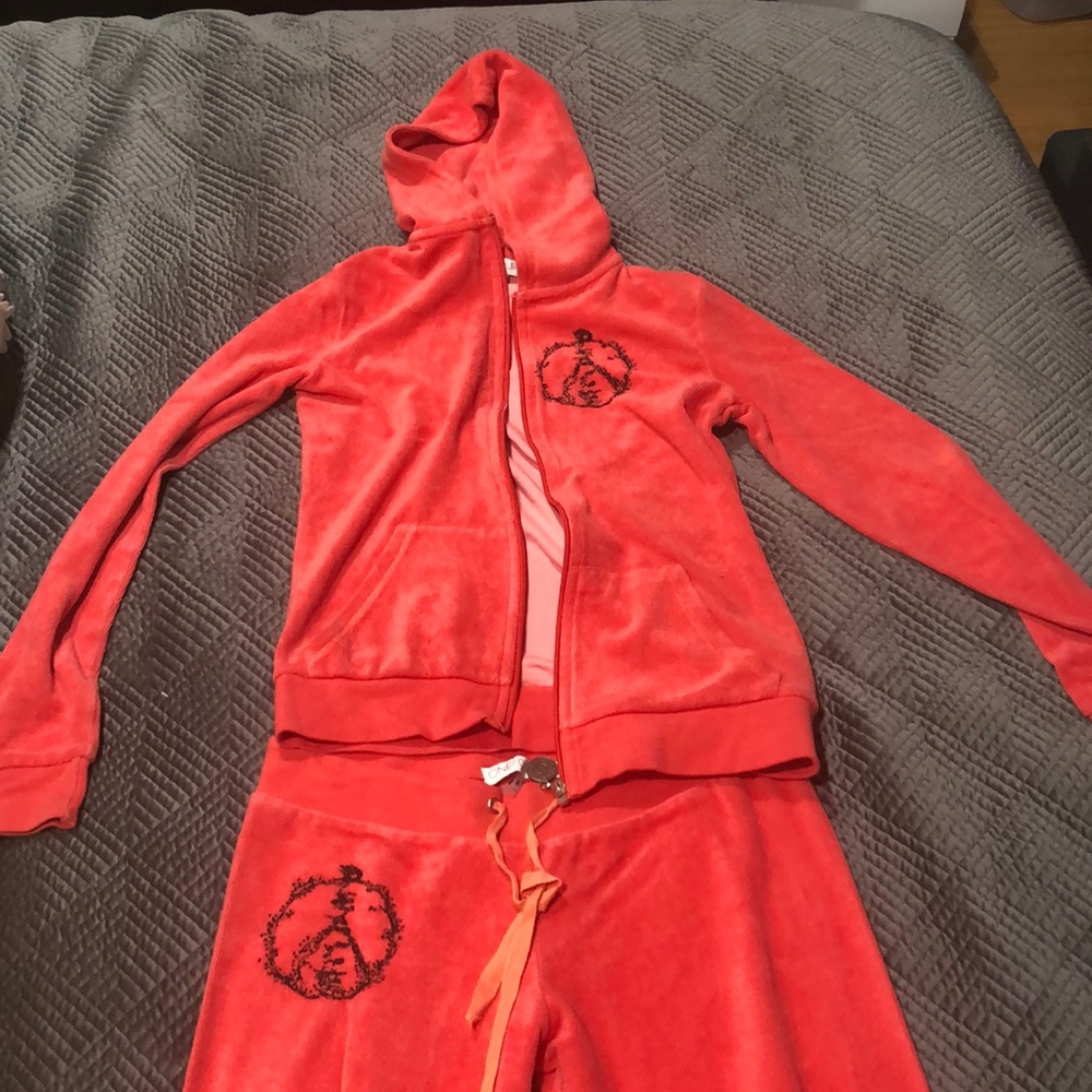 Salmon-Pink Track Suit One Fourteen
